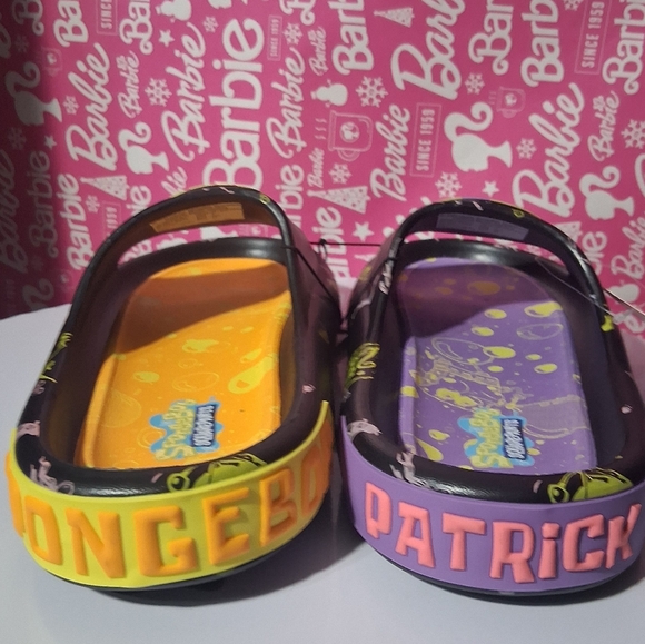 🔥NWSpongeBob SquarePants Slide Sandals  UNISEX Fun Patrick Star 9.5 Womans - Picture 7 of 9